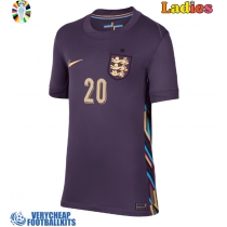 England Jarrod Bowen #20 Replica Away Shirt Ladies Euro 2024 Short Sleeve